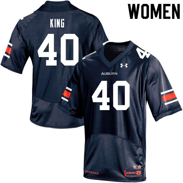 Women's Auburn Tigers #40 Landen King Navy 2021 College Stitched Football Jersey